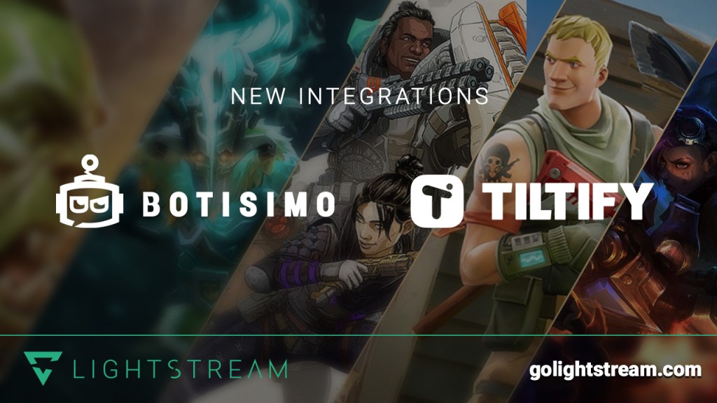 Botisimo and Tiltify integrations added to Lightstream Studio
