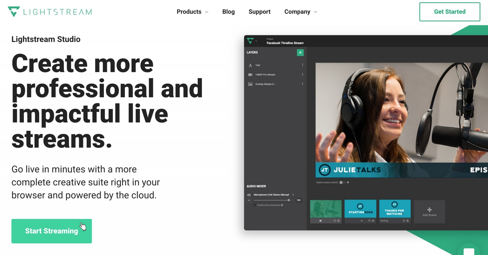 Lightstream Studio on YouTube