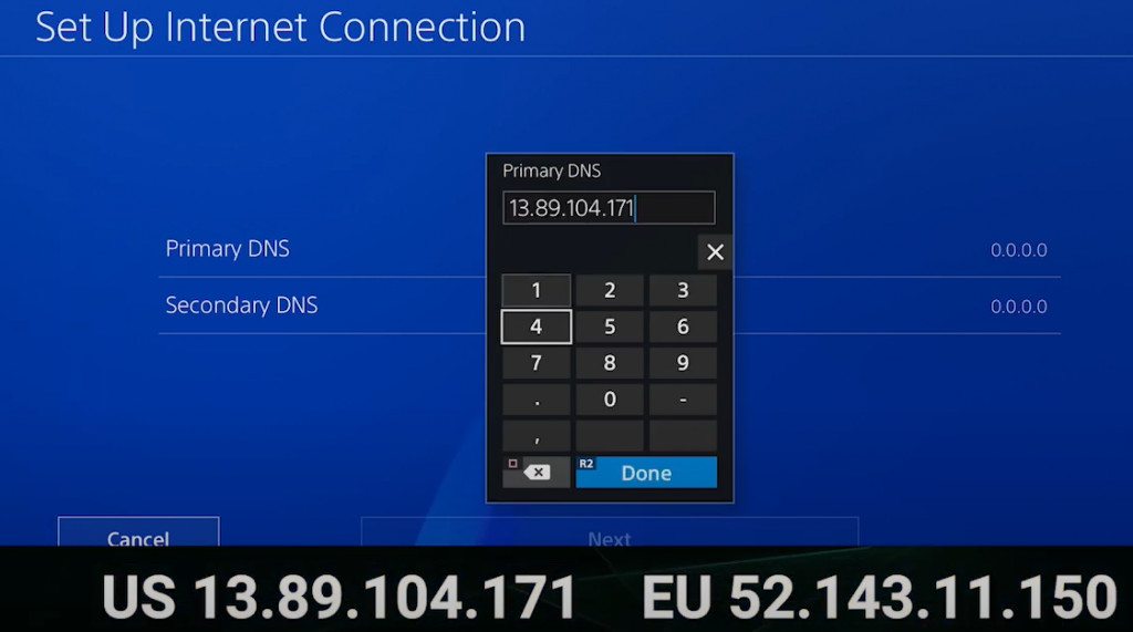 Primary DNS for your region